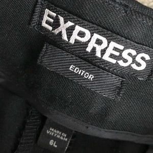 Express Women’s Editor 6L Black Dress Pants